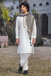 GZ-1406 | Semi-Stitched Summer White Series By Riwaj Men Swear